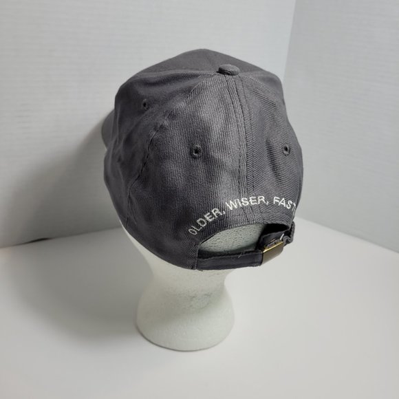Vintage Dude Hat "Older Wiser Faster" 100% Cotton Adjustable Back - Picture 5 of 9